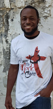 Load image into Gallery viewer, Kingdom apparel The Mark Brushed version tee - White. Copyright 2020 Newford Apparel, LLC