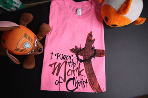 Youth Kingdom apparel The Mark Brushed version tee - Neon Pink. Copyright 2020 Newford Apparel, LLC