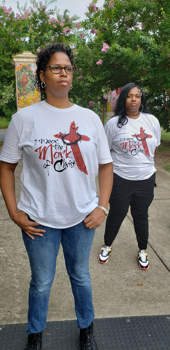 Kingdom apparel The Mark Brushed version tee - White. Copyright 2020 Newford Apparel, LLC